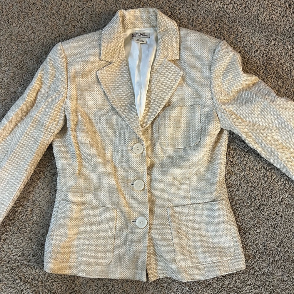 Michael Kors Metallic Blazer Size 8